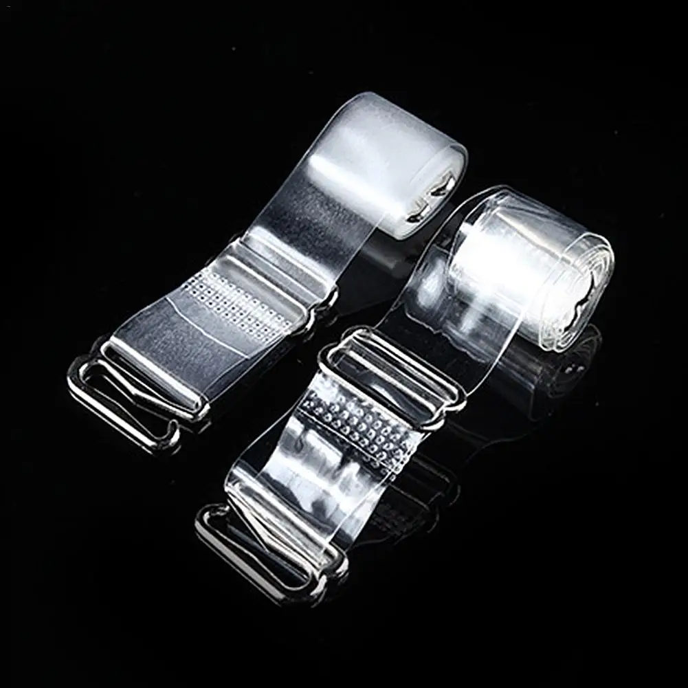 1.5CM Bra Strap Transparent Matte Shoulder with Steel Buckle Invisible Non-slip Tube Top Underwear |