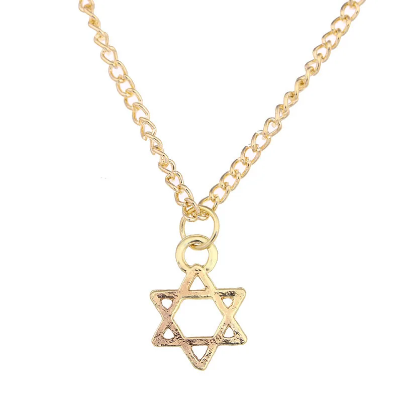 Духовная мудрость сплав гексаграмма звезда золотой цвет шорты цепи модные до