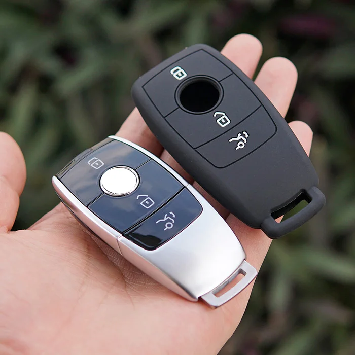 Силиконовый защитный чехол брелок для ключей Mercedes Benz S E Class W213 2018 2019 2020|key fob