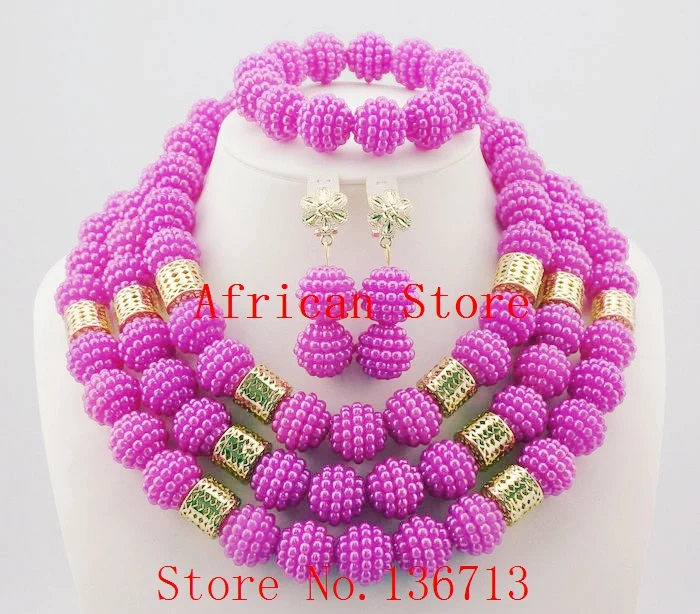 

Newest african beads jewelry set 2015 nigerian wedding african beads 7 color indian multi layer necklace / Earrings women 3-2