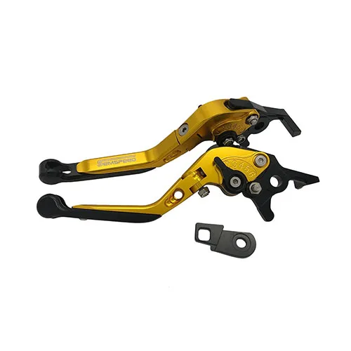 Gold Black SEMSPEED автоматический парковочный замок Складные Выдвижные тормозные рычаги сцепления для Honda Forza 300 Forza 250 Forza 125 2010 - Цвет: Gold Black