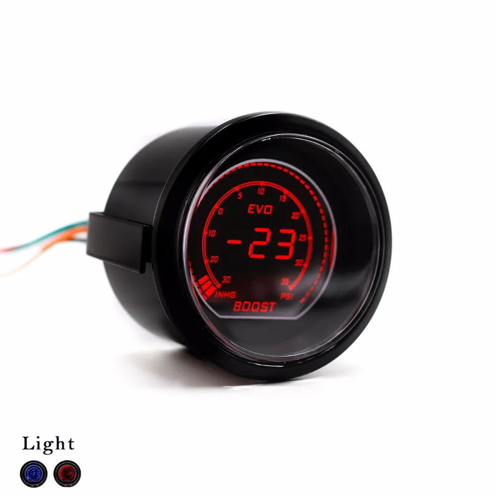 2 ''52 мм автомобиля EVO цифровой Turbo Boost Gauge Psi метр с Сенсор Turbo Boost метр Turbo Давление Boost датчик YC101031