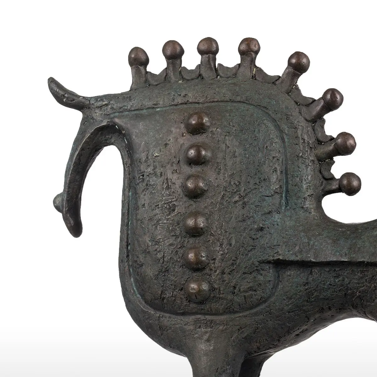 Tooarts Большая бронзовая скульптура лошади абстрактный дизайн стиль Современное