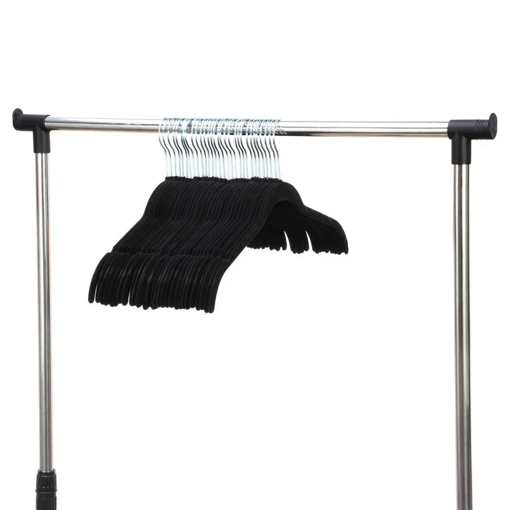 Нескользящая бархатная рубашка/вешалки для платья с зубчатой оправой рубашки