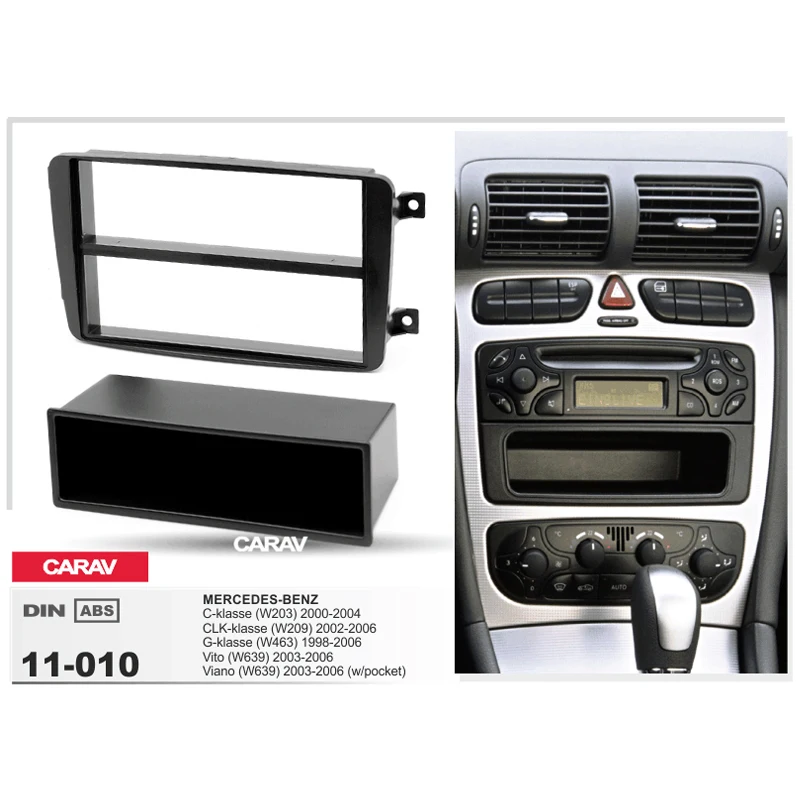 1 Din радиоприемник для MERCEDES BENZ C klассе -W203 CLK -W209 G -W463 DVD стереопанель с | Универсальный автомобильный держатель -1280144239
