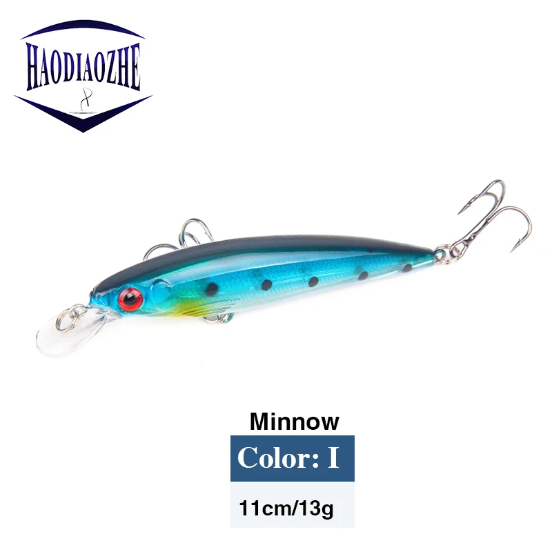 1 шт. приманки для рыбалки Minnow-Воблеры 11 5 см 13 8 г отличная краска 3D глаза длинные
