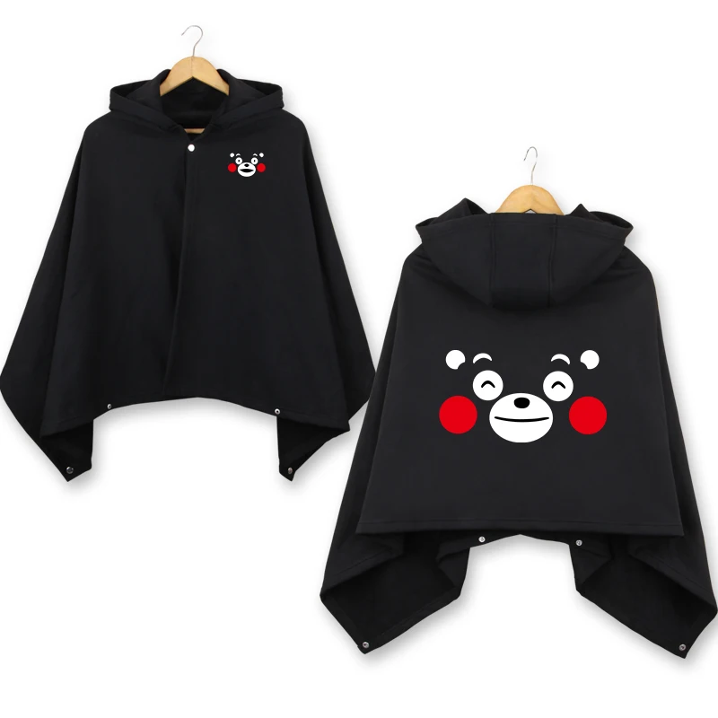 Kumamon зимняя утепленная накидка с медведем 70*150 см косплей пальто для мужчин и