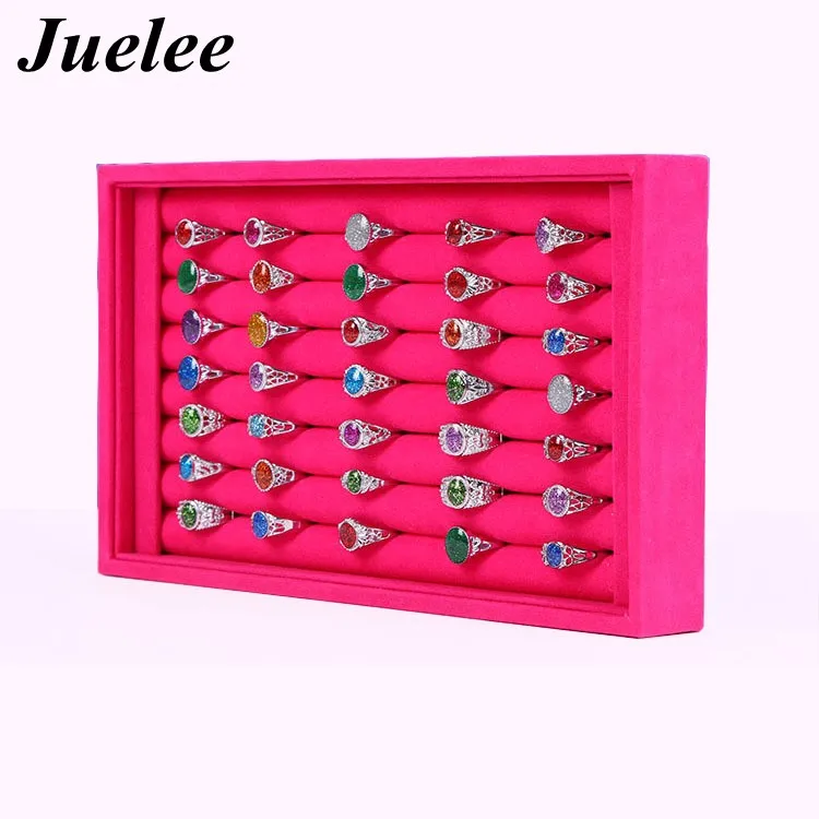 Коробка для хранения колец Juelee органайзер сережек дисплей чехол коробки лотков 6