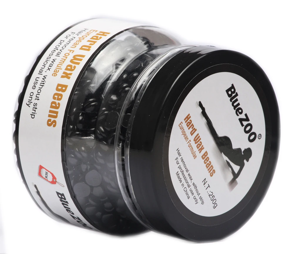 2017 бутилированный 250 г Черный цвет горячий воск тело бикини удаление волос Bean без