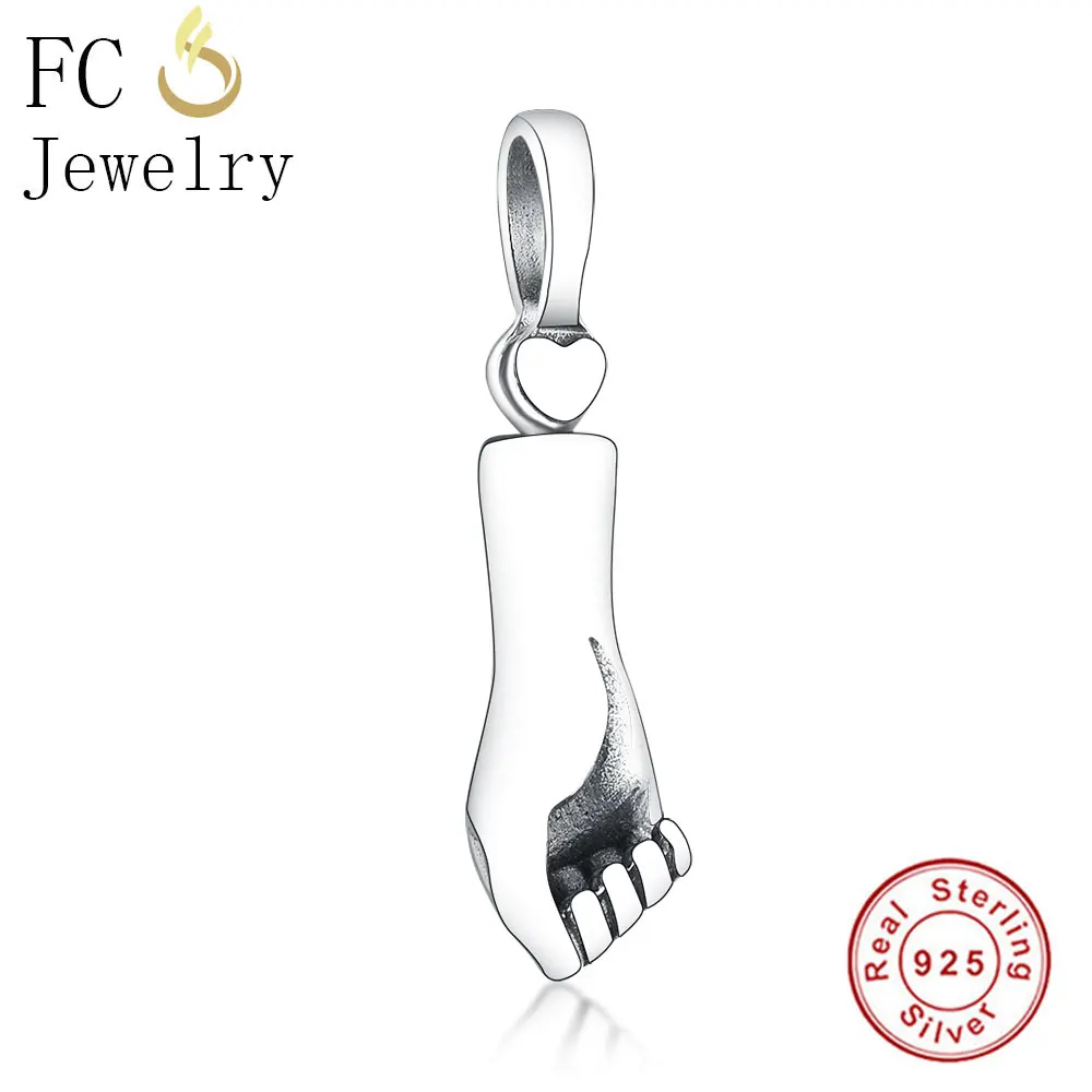 FCJ1072 FC ювелирные изделия подходят Pandora браслет из стерлингового серебра 925 пробы Клевер розовое золото Божья коровка Прозрачный Кристалл бисера делая Berloque - Цвет: FCJ1072