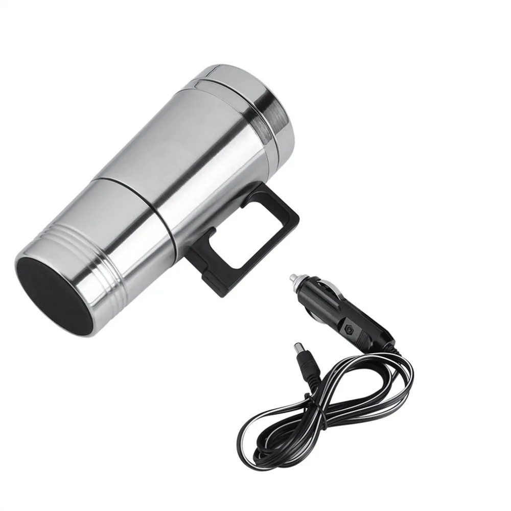 Portable Electric Auto Car Heating Cup Stainless Steel Coffee Tea Water Heater With Handle 12V Cigarette Lighter | Бытовая техника