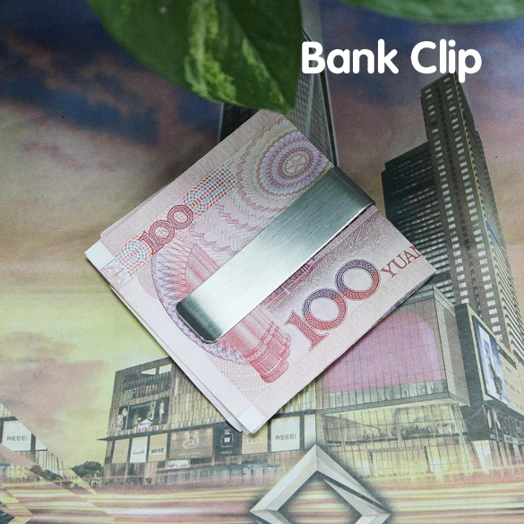 Нержавеющая Сталь Серебряный двухсторонний тонкий карманные деньги ID Кредитная