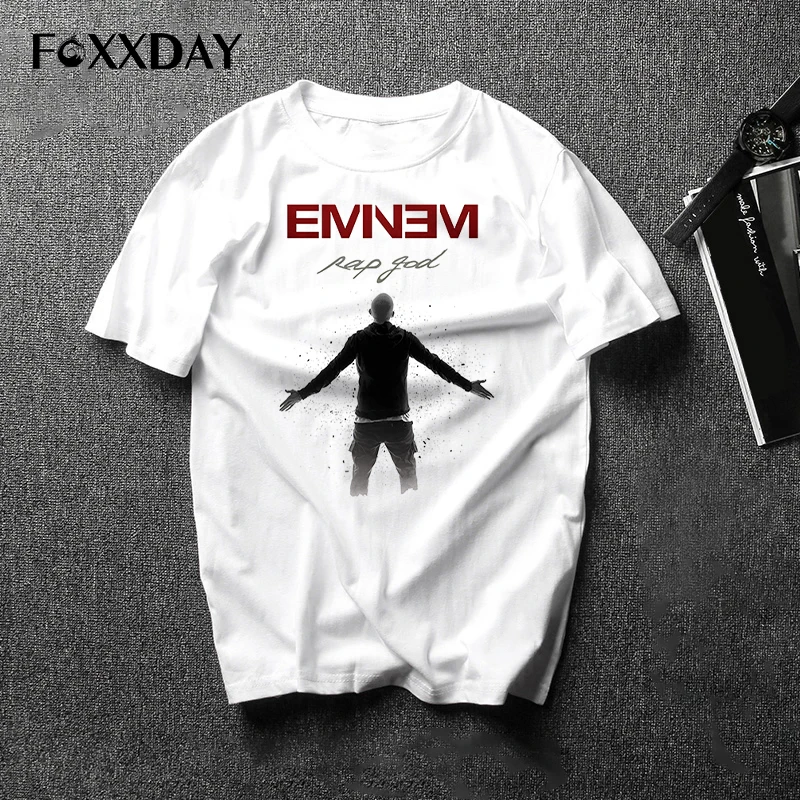 Футболка в стиле хип хоп от известного бренда eminem футболка с коротким рукавом