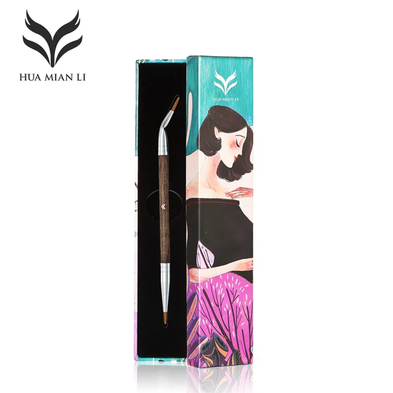 1 шт. двухсторонняя кисть для подводки глаз макияжа | Красота и здоровье