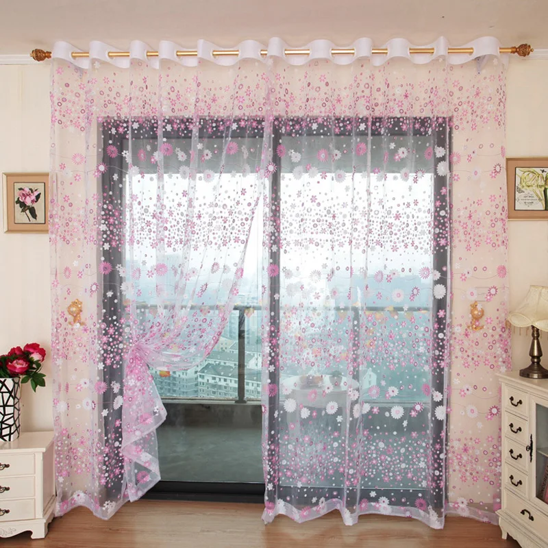 1 шт. прозрачные Занавески для гостиной окна тюлевые занавески спальни домашний