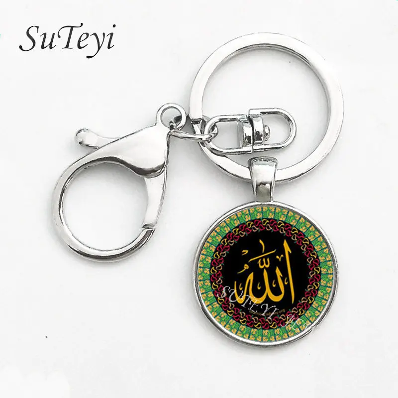 Кулон SUTEYI исламский Аллах ожерелье для женщин из стекла кабошон религиозные