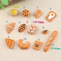 8pcs simulation food breakfast bread cake miniature pretend play toys dinner tableware doll house accessories kids gift