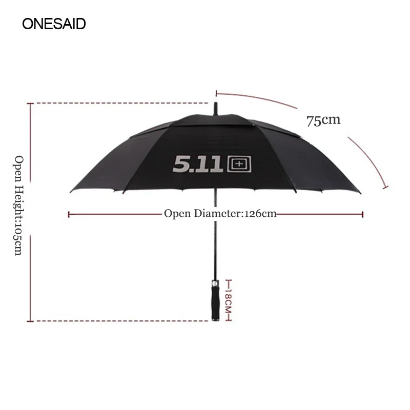 Onesaid 2018 Новый Для мужчин Бизнес Зонт полуавтомат 511 pringting эпонж 8ribs длинной ручкой
