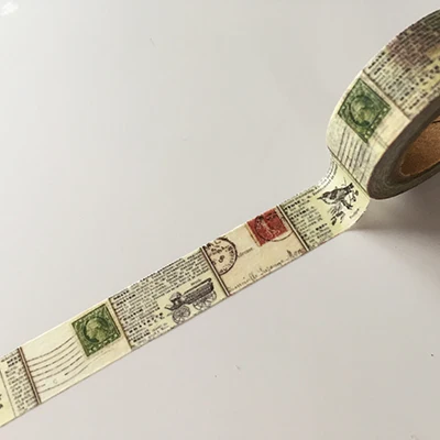 Jiataihe винтажная васи лента винтажная Эйфелева башня DIY декоративная Скрапбукинг планировщик Маскировочная лента клейкая лента этикетка наклейка s