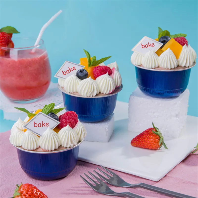 Одноразовая чаша чашка из фольги коробка для торта термостойкий алюминиевый