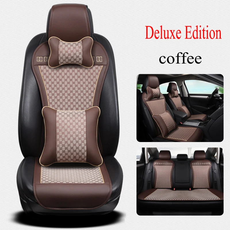 

Kalaisike leather Universal Car Seat Cushion for Subaru all models forester BRZ XV Outback Legacy car styling car seat covers
