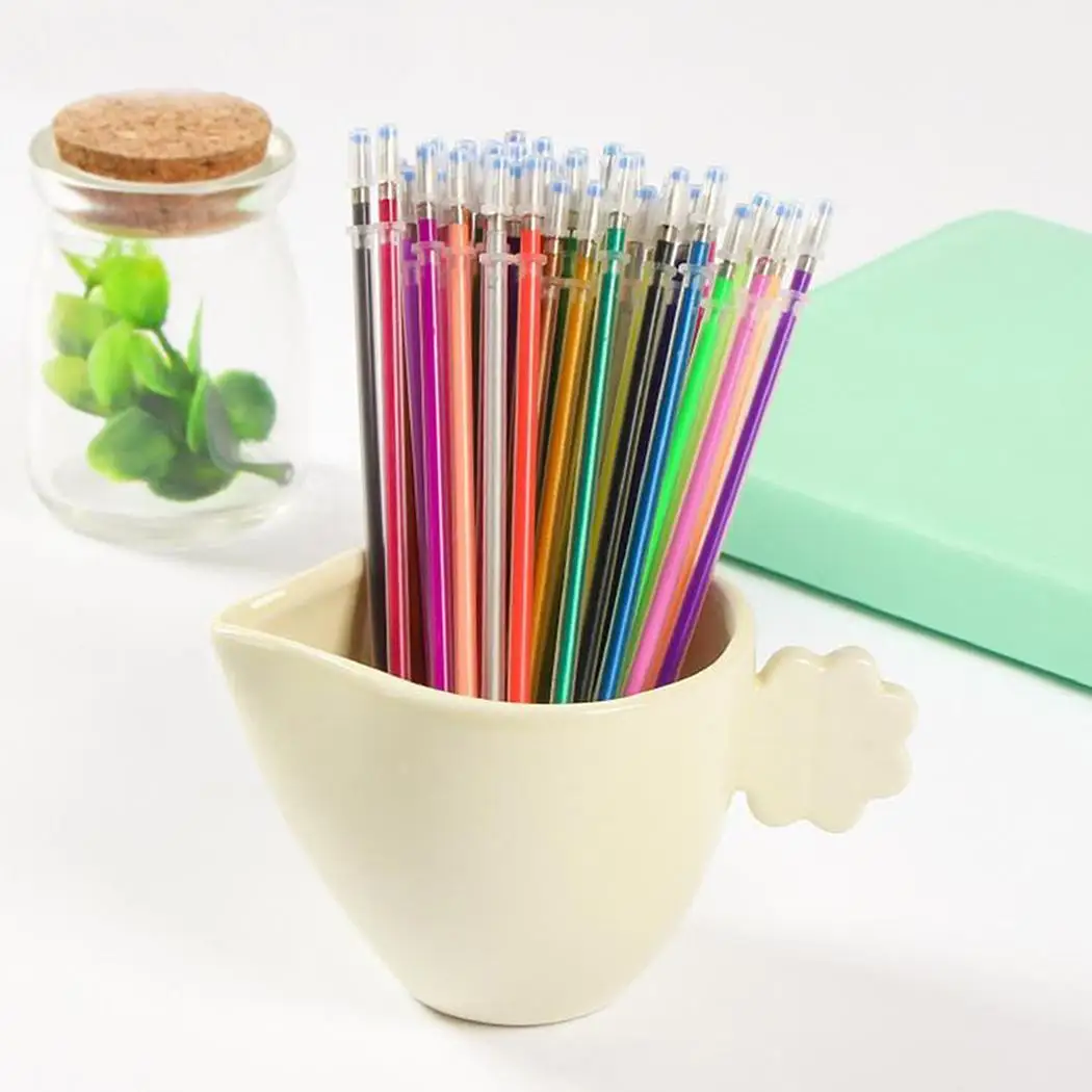 0 8 мм Сменные многоцветные чернила стержни для ручек письма 48 шт./упак. офисные