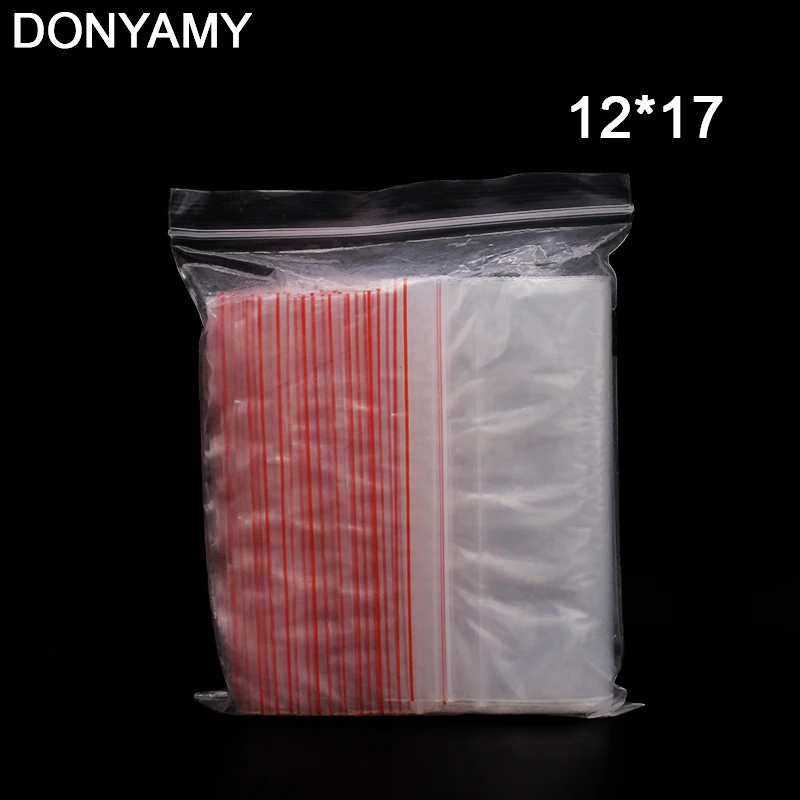 Лидер продаж 12*17 см шт. 100 шт. прозрачный Еда телефон карты клапан герметичный мешок Zip Lock пластик Подарочная упаковка Сумки для цепочки и ожерелья