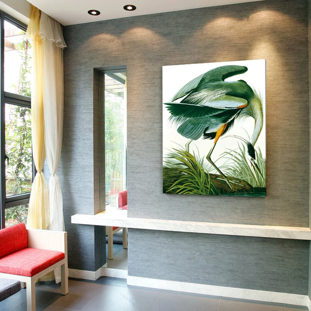 Журавль один из китайских тотемов животные холст печать постер настенное