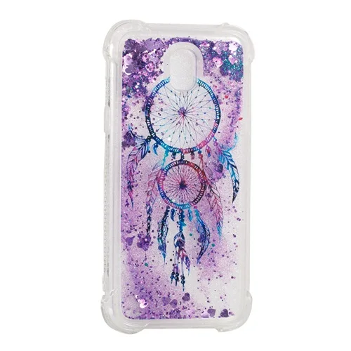 Purple Dreamcatcher Роскошный Блестящий Мягкий ТПУ чехол для samsung Galaxy S7 край S8 S9 плюс A3 A5 A7 J3 J5 J7 A8 плюс с блестками жидким песком чехол - Цвет: Purple Dreamcatcher