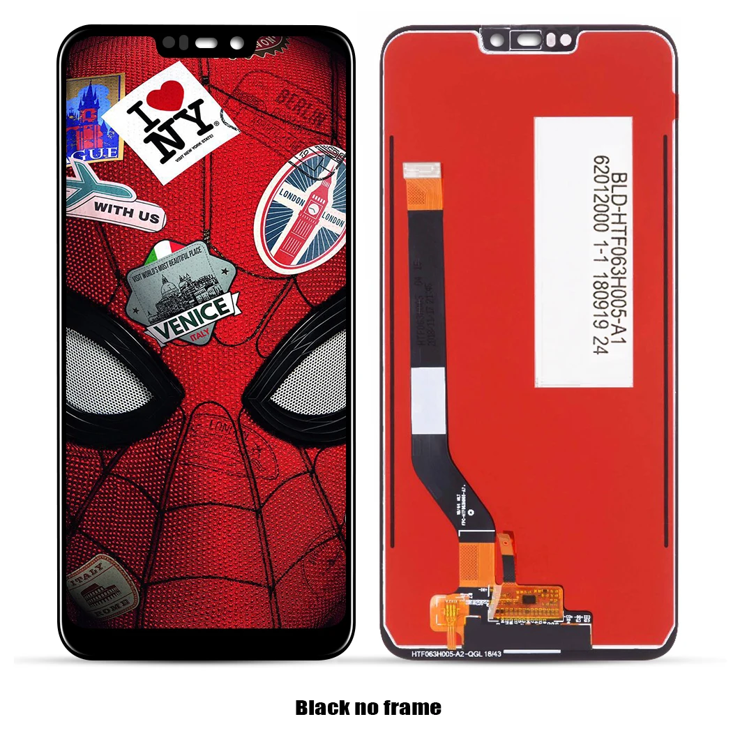Для huawei Honor 8C ЖК-дисплей сенсорный дигитайзер в сборе для Honor 8C BKK-AL10 ЖК-дисплей 10 сенсорная Запасная часть - Цвет: Black No Frame