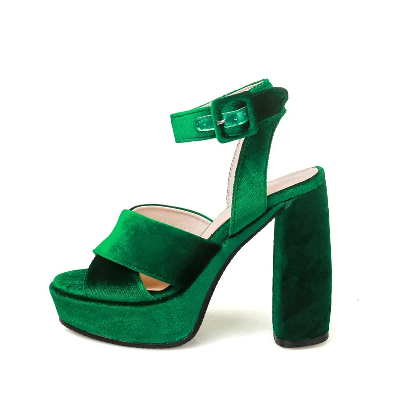 Женские босоножки на платформе летние бархатные сандалии платформе|sandals platform|women