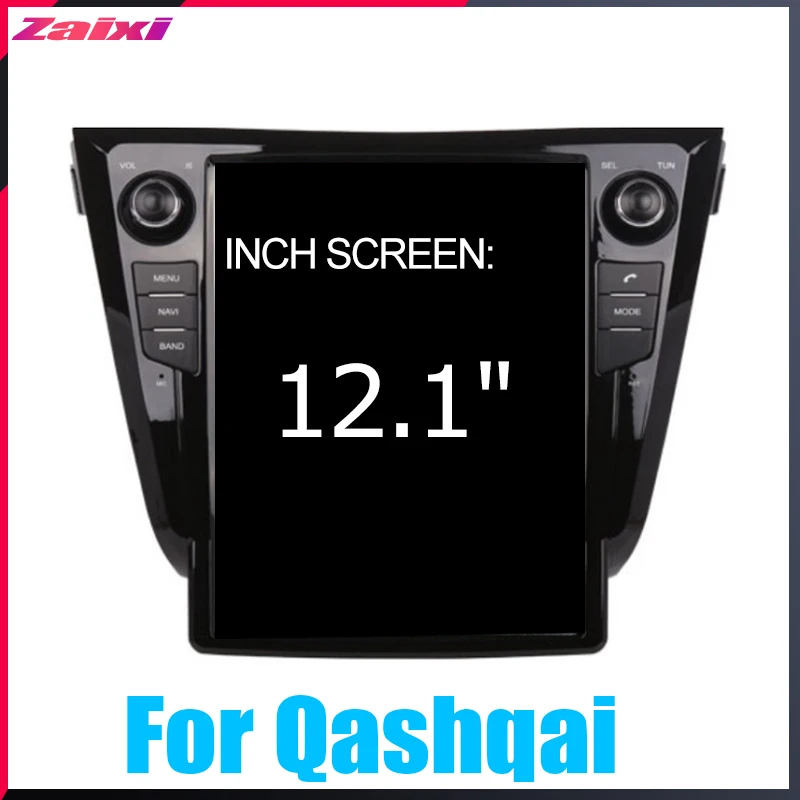ZaiXi Android автомобильный мультимедийный GPS для Nissan Qashqai 2013 ~ 2019 радио вертикальный