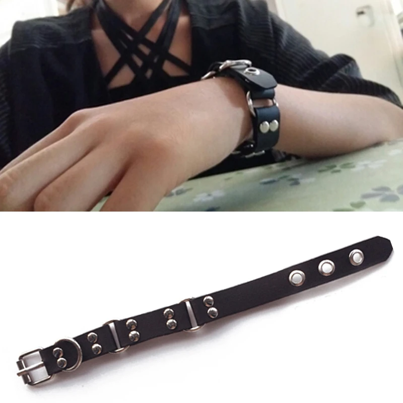 Женский кожаный браслет на запястье с пряжкой 100% ручная работа | Украшения и
