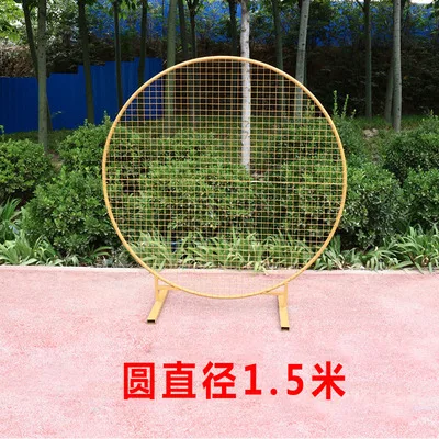 gold200cm wide Свадебный фон в сеточку для свадебных церемоний, Свадебные Вечерние и кольцевые рамки для воздушных шаров - Цвет: gold200cm wide