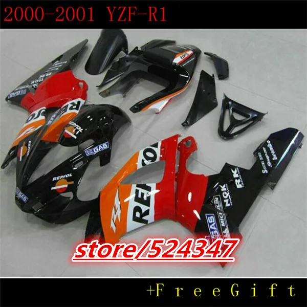 

Hey-For 00-01 Stock red YZFR1 00 01 YZF-R1 R1 YZF R1 YZF1000 YZF 1000 Hot Red black 2000 2001 Fairings for Yamaha