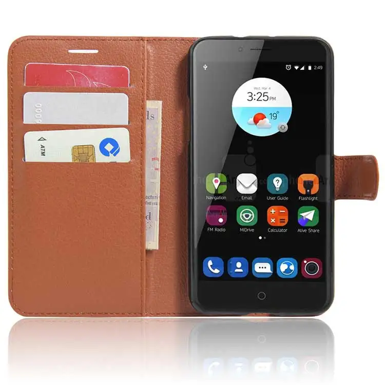 YINGHUI Роскошный чехол для zte blade v7 телефона с подставкой кошелек из искусственной