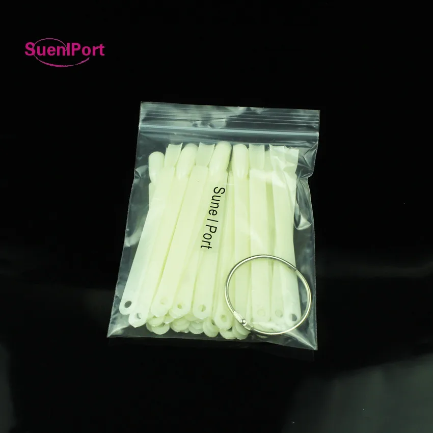 SunelPort 50 шт веерообразные накладные ногти натуральные для практики дизайна ногтей дисплей диаграммы прозрачные цветные Типсы для маникюра инструменты для ногтей