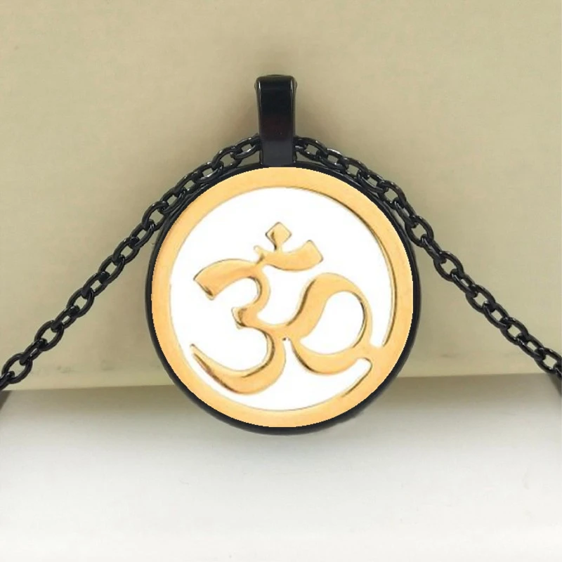 Подвеска для йоги и ожерелья Мандала лотос ожерелье буддистский символ ом