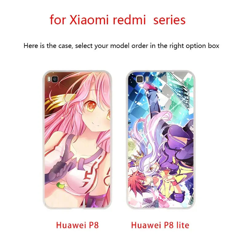 Чехлы для телефонов с Аниме dakimakura no game life чехлы Huawei P40 P30 P20 Pro P10 P9 Lite p30lite p40lite P samrt Z