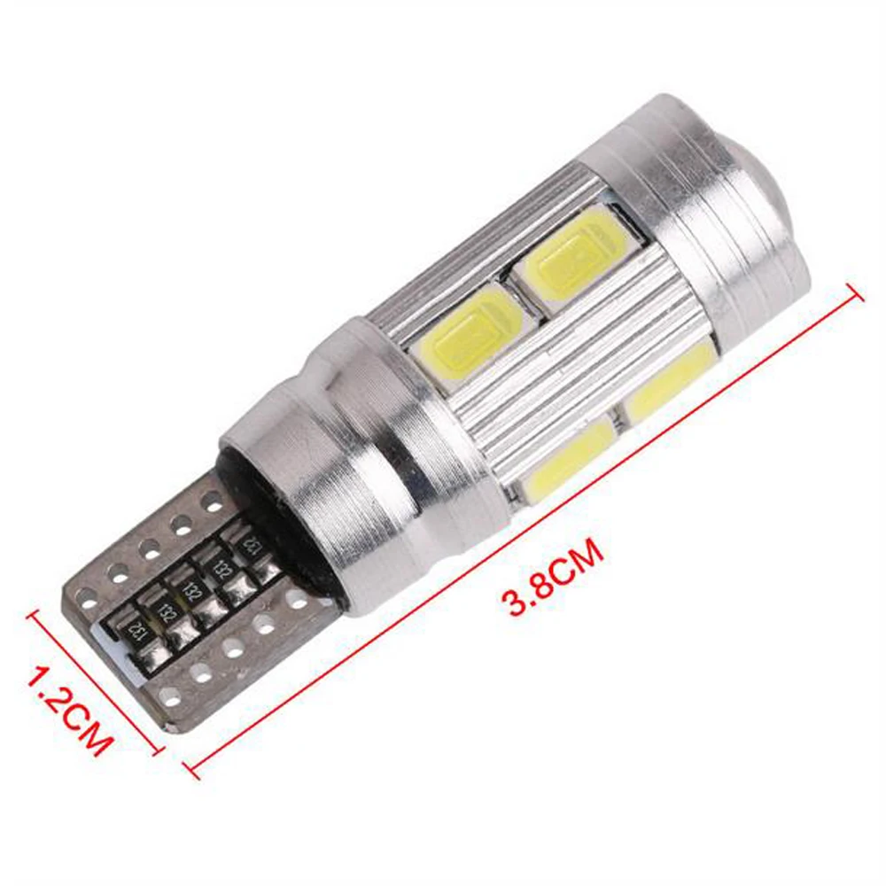 2 шт. автомобильный Стайлинг авто LED T10 194 W5W Canbus 10 SMD 5630 Светодиодная лампа без