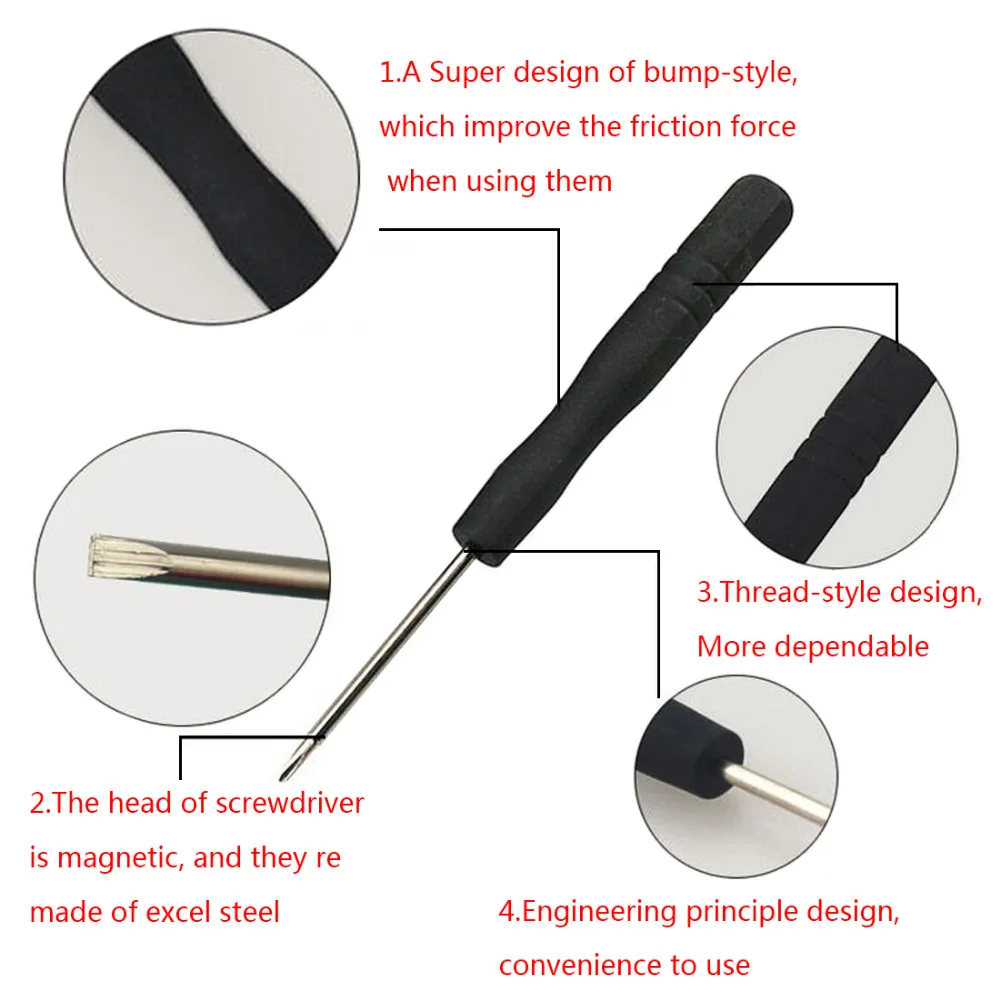 

Hand Repair Tool 9 IN 1 Precision Screwdriver Kit Set Opening Pry Replacement Tool For Iphone