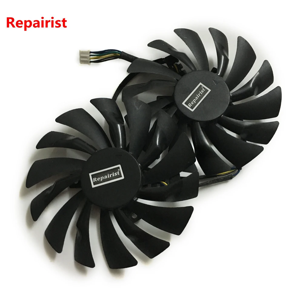 2 шт./лот кулер для компьютера охлаждение ГПУ вентиляторы для MSI R9 380 390 390X игровая видеокарта GPU