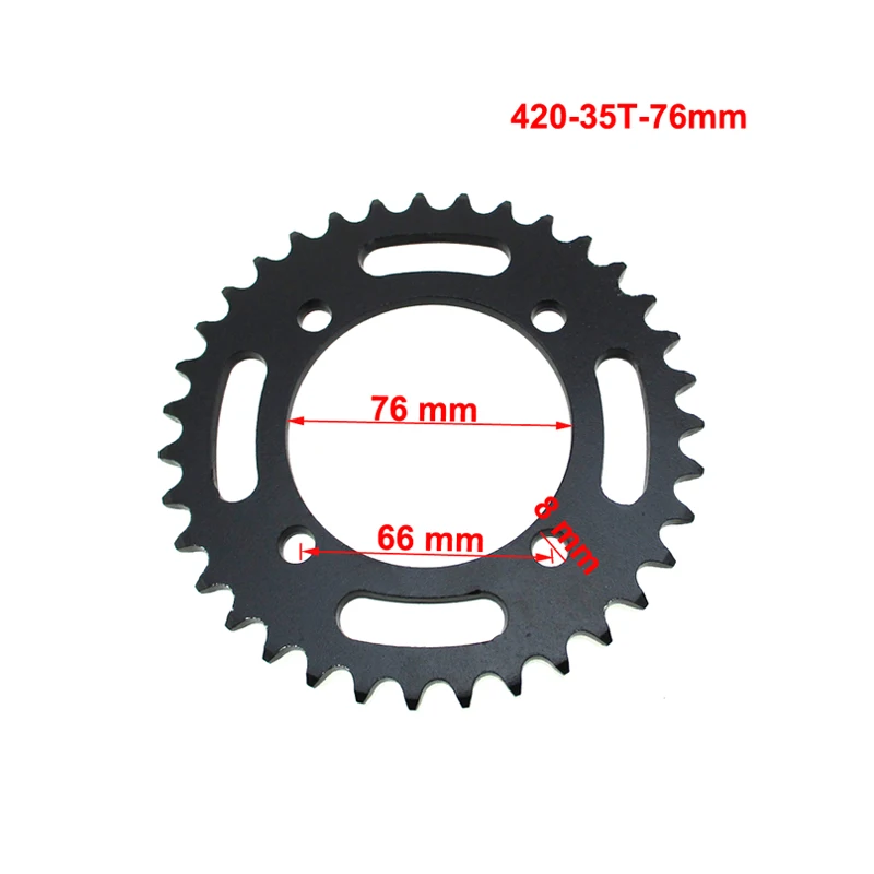 XLSION Aftermarket 420 35t 76мм Задняя звездочка для китайского 50cc 170cc 190cc CRF50 SDG велосипед