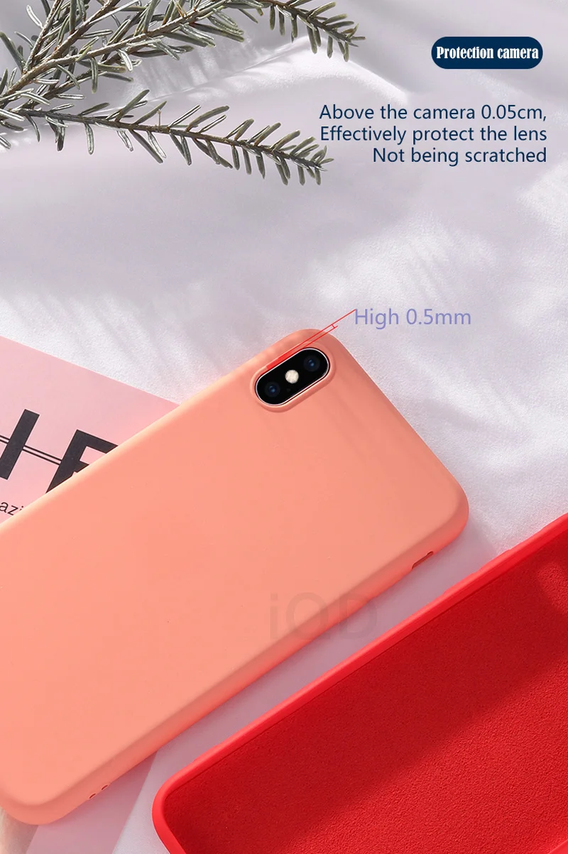 IQD для iphone Xr X Xs Max чехол мягкий жидкий силиконовый чехол микрофибра ткань Подушка для iphone 7 8 6 Plus чехол не царапается тонкий