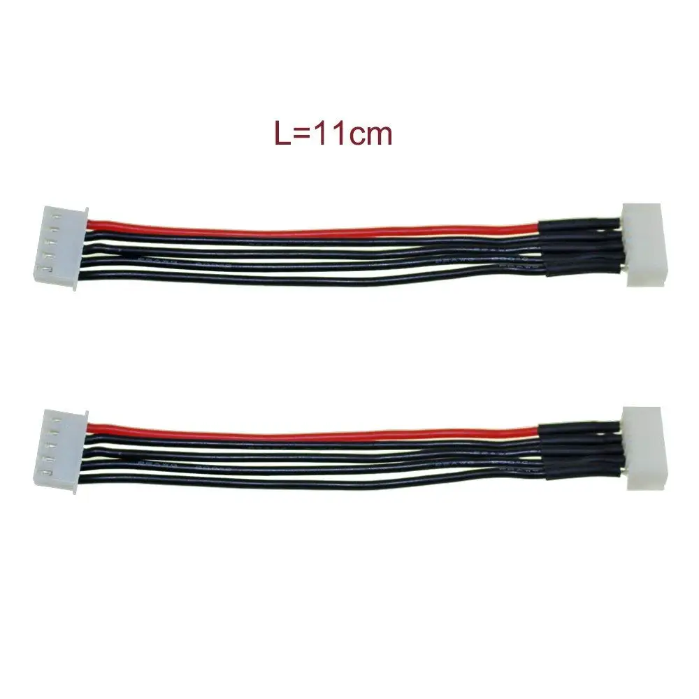 10 шт. Lipo батарея баланс зарядное устройство кабель 11 см 2S 3S 4S 5S 6S 22AWG кабель Мягкий силиконовый провод штекер для IMAX B3 B6