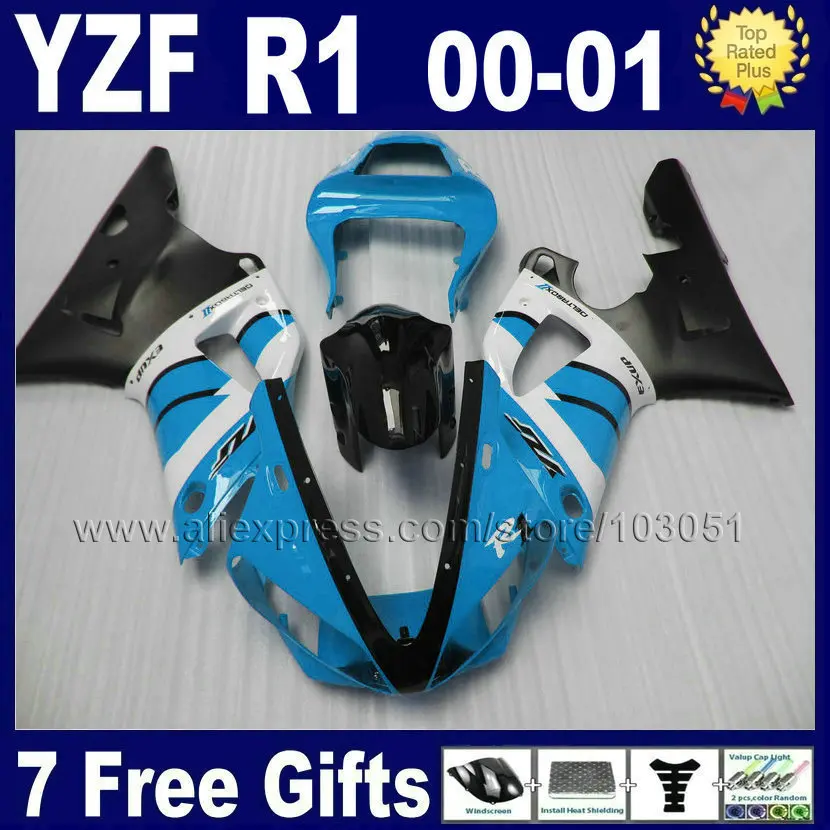 7 подарков комплекты обтекателей для 2000 2001 YZF 1000R YAMAHA R1 00 01 YZFR1 ABS Пластиковые