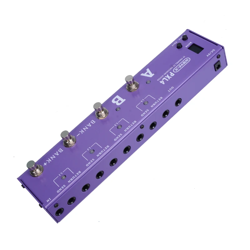 JOYO PXL-4, 4 петли, фиолетовая гитара, программируемая педаль эффектов, петлер, переключатель, маршрутизатор, циклическая система, WAVE-X Для Boss Mooer
