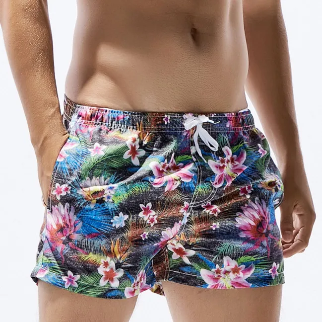 Fashion Floral Board Shorts Men Summer Bermudas Beach Swimwear Bath Short Beachwear Seashore Pool Man Holiday Casual Clothing|floral board