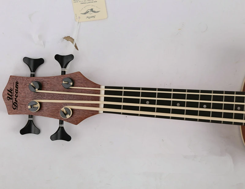30 дюймов uku Mini Electrica Гавайская гитара 4 струны для бас-гитары Музыкальные инструменты полная Sapele Ретро Закрытая ручка гитара