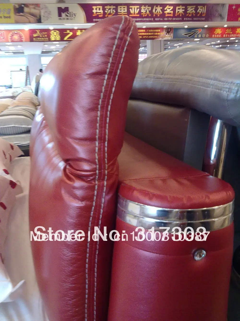 Мебель для спальни кожаная кровать мягкая большого размера 1 8 Заводская оптовая